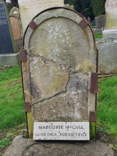 Marjorie McCall's headstone