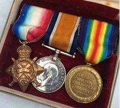 Thomas Lyness WW1 medals